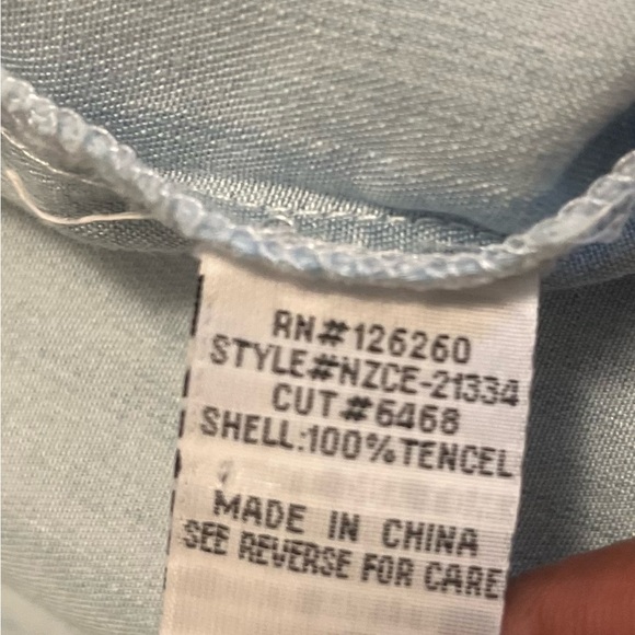 Poplin denim look tank top - Picture 10 of 12